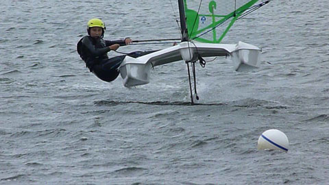 UFO hydrofoiling catamaran, 2020 sailboat