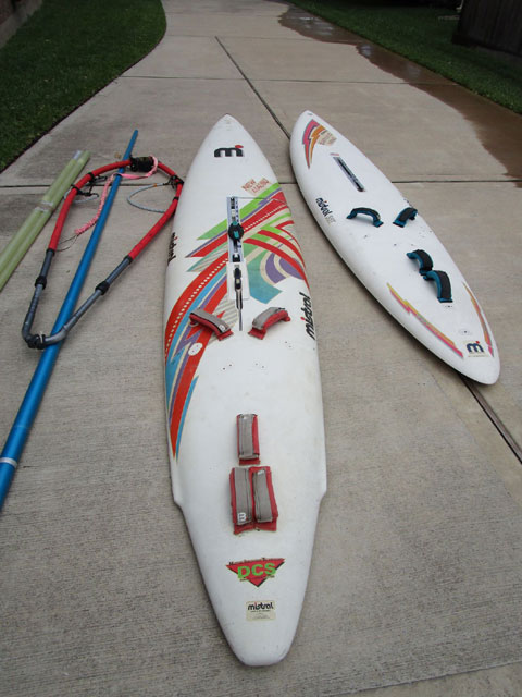Windsurf Sailboard, Rig and Sails sailboat