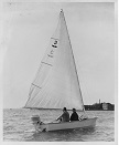 Antique 14' Bock sailboat