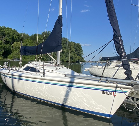 Capri 22 tall rig fin keel, 2002, Plainfield, Indiana, sailboat for sale  from Sailing Texas, yacht for sale