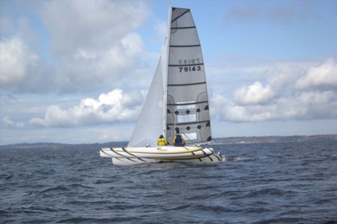 Custom 23' Racing Trimaran sailboat