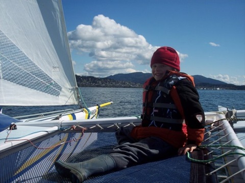 Custom 23' Racing Trimaran sailboat