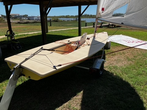 Laser racing dinghy, 1980 sailboat