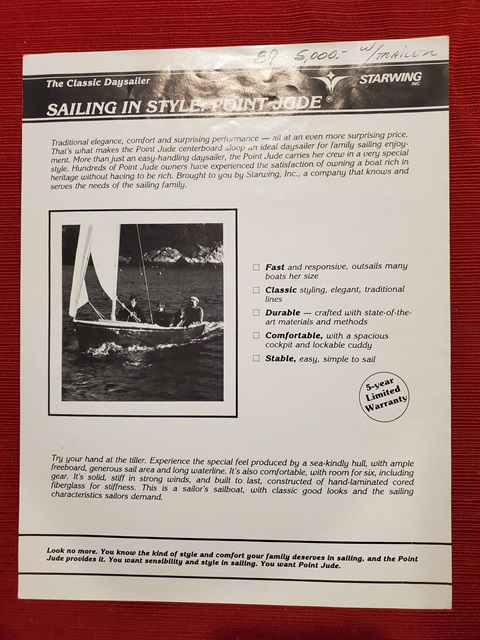 Point Jude 15, 1989 sailboat