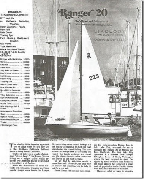 Kent Ranger 20, 1976 sailboat