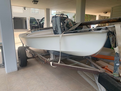 Snipe and trailer sailboat