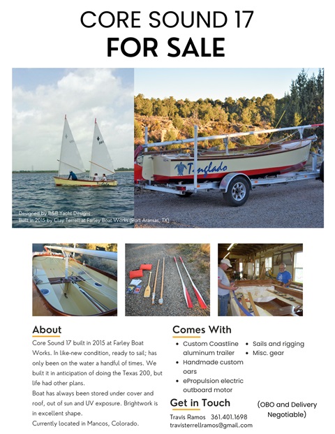 Core Sound 17, 2016 sailboat