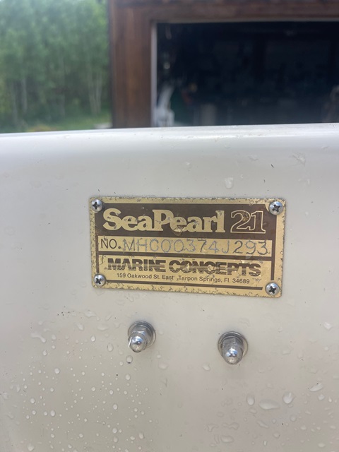 Sea Pearl 21, 1993 sailboat