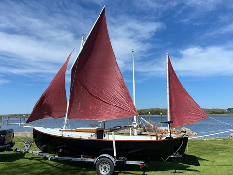 Custom built yawl, 22 ft sailboat