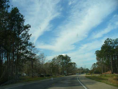 Highway in Louisiana, southwest of Baton