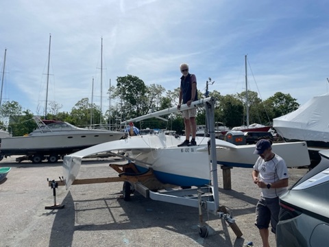 Marples Cyclone 23 Folding Trimaran sailboat