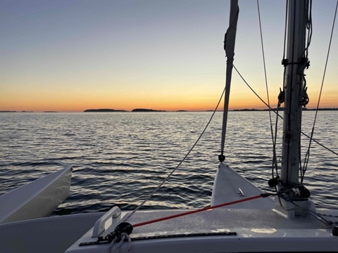 Marples Cyclone 23 Folding Trimaran sailboat