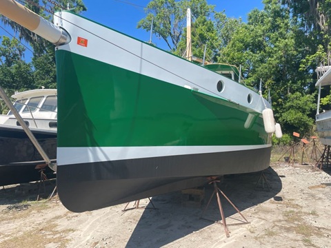 Steel Trawler sailboat