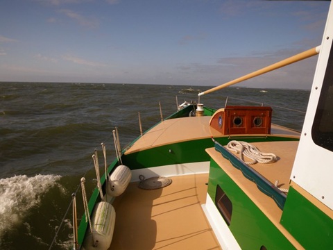 Steel Trawler sailboat