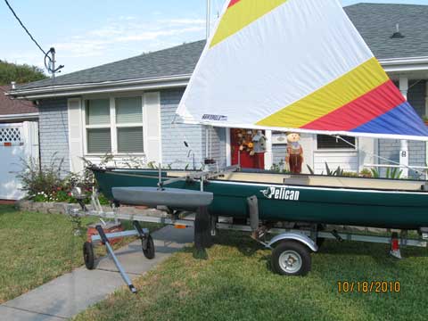 Canoe, 16ft., sailboat