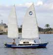 1995 Sea Pearl 21 trimaran sailboat