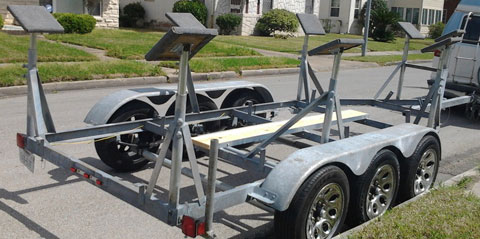 Trailer 3 axels for sailboat