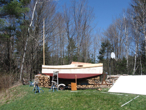 Bolger Micro, 2012, Long Lake, New York sailboat