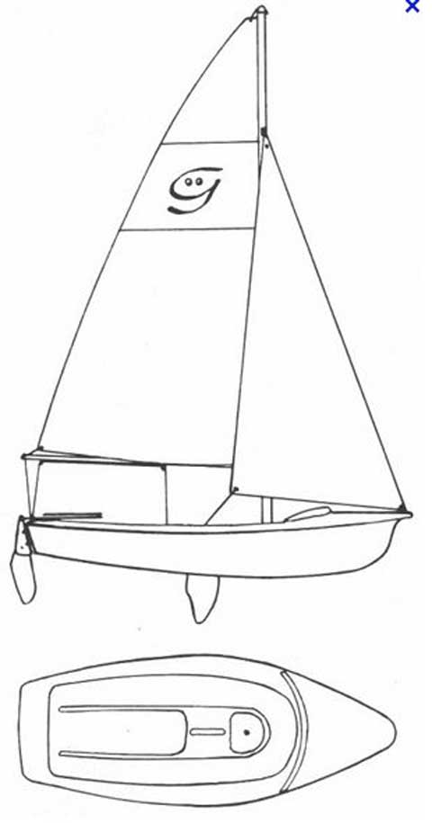 Janus Ghost 13, 1970s sailboat