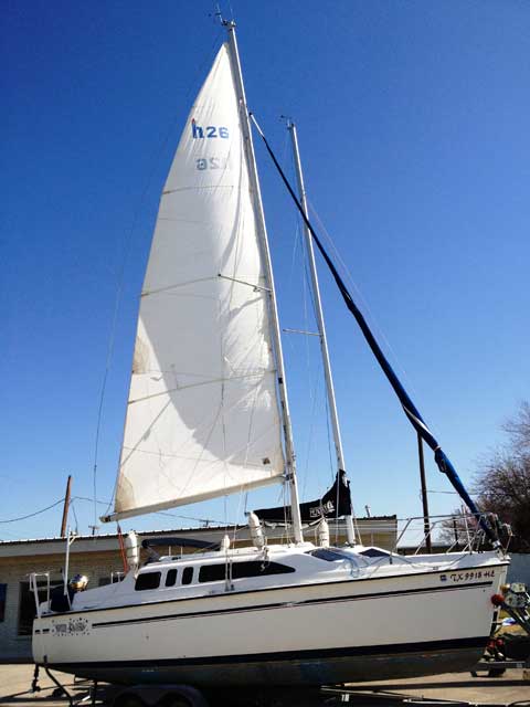 26' hunter sailboat for sale