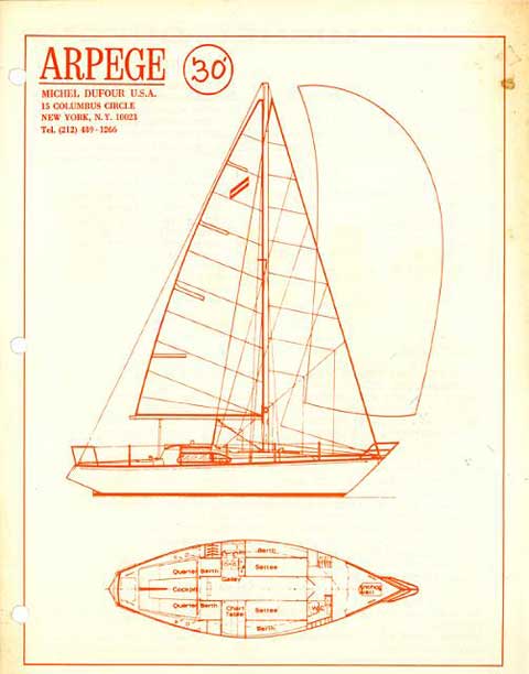 Dufour Arpege, 30 ft., 1972 sailboat