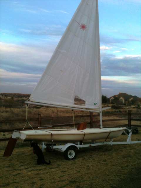 used laser sailboat