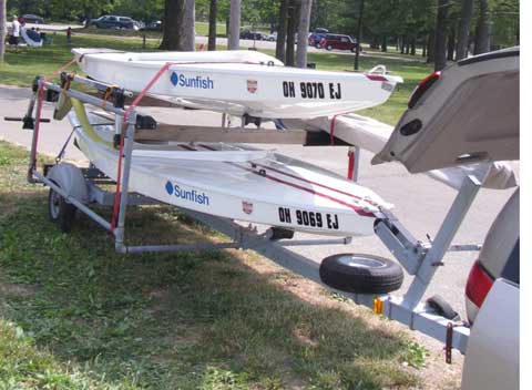 Two Vanguard Sunfish, 2005 sailboat