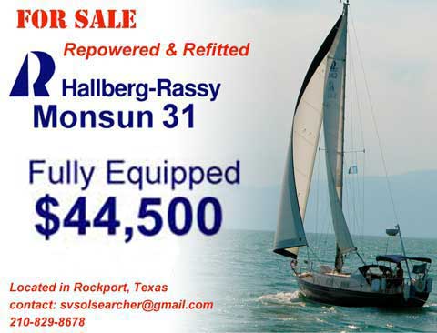Hallberg Rassy, Monsun 31 foot, 1978 sailboat