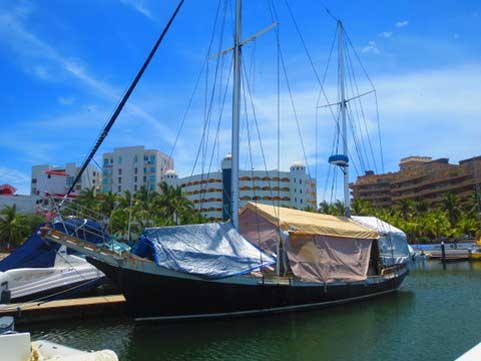 Custom 57' concrete cutter ketch, 1982 sailboat