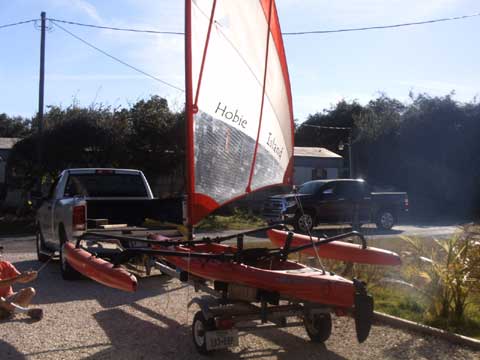 Hobie Adventure Island trimaran sail/kayaks, 2007 and 2010, 16 ft., Rockport, Texas sailboat