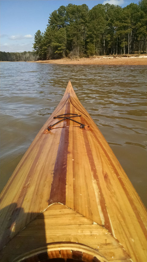 Kayak, cedar strip, 2009 sailboat