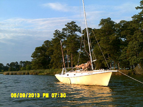 Edey and Duff Shearwater 28 cat yawl, 1996 sailboat