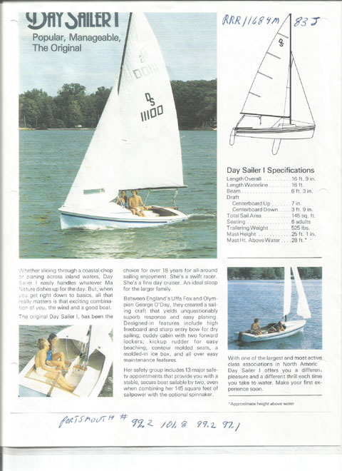 Spindrift, Day Sailer 1, 1983 sailboat