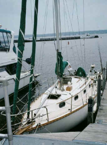 1981 Cape Dory 30, deck