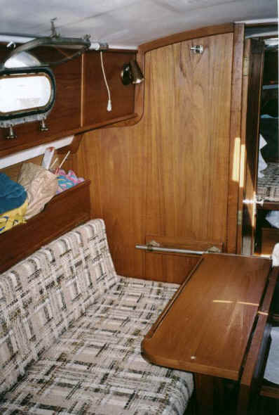 1981 Cape Dory 30, dining table
