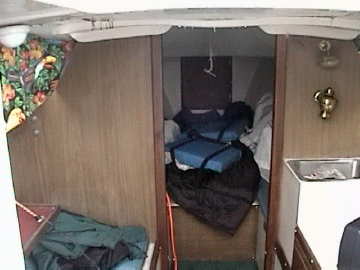 columbia 22 sailboat interior