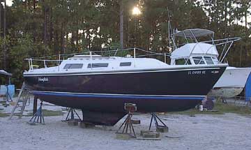 1980 Catalina 25 wing keel sailboat