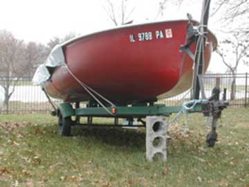 1960's Flying Scot sailboat