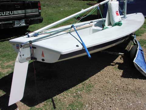 Laser sailboat