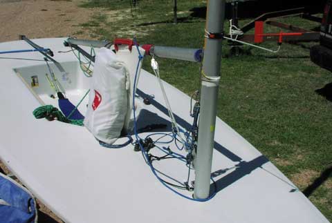 Laser sailboat